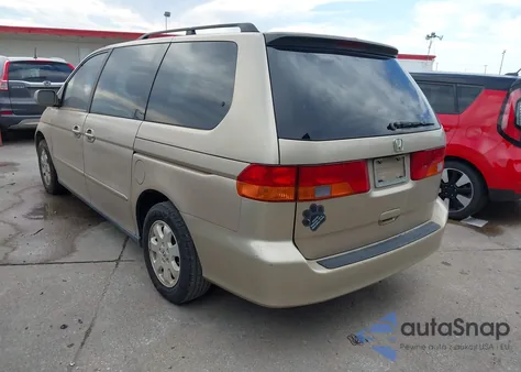 2002 Honda Odyssey Ex-L из США, поврежденный, VIN 5FNRL18992B011851